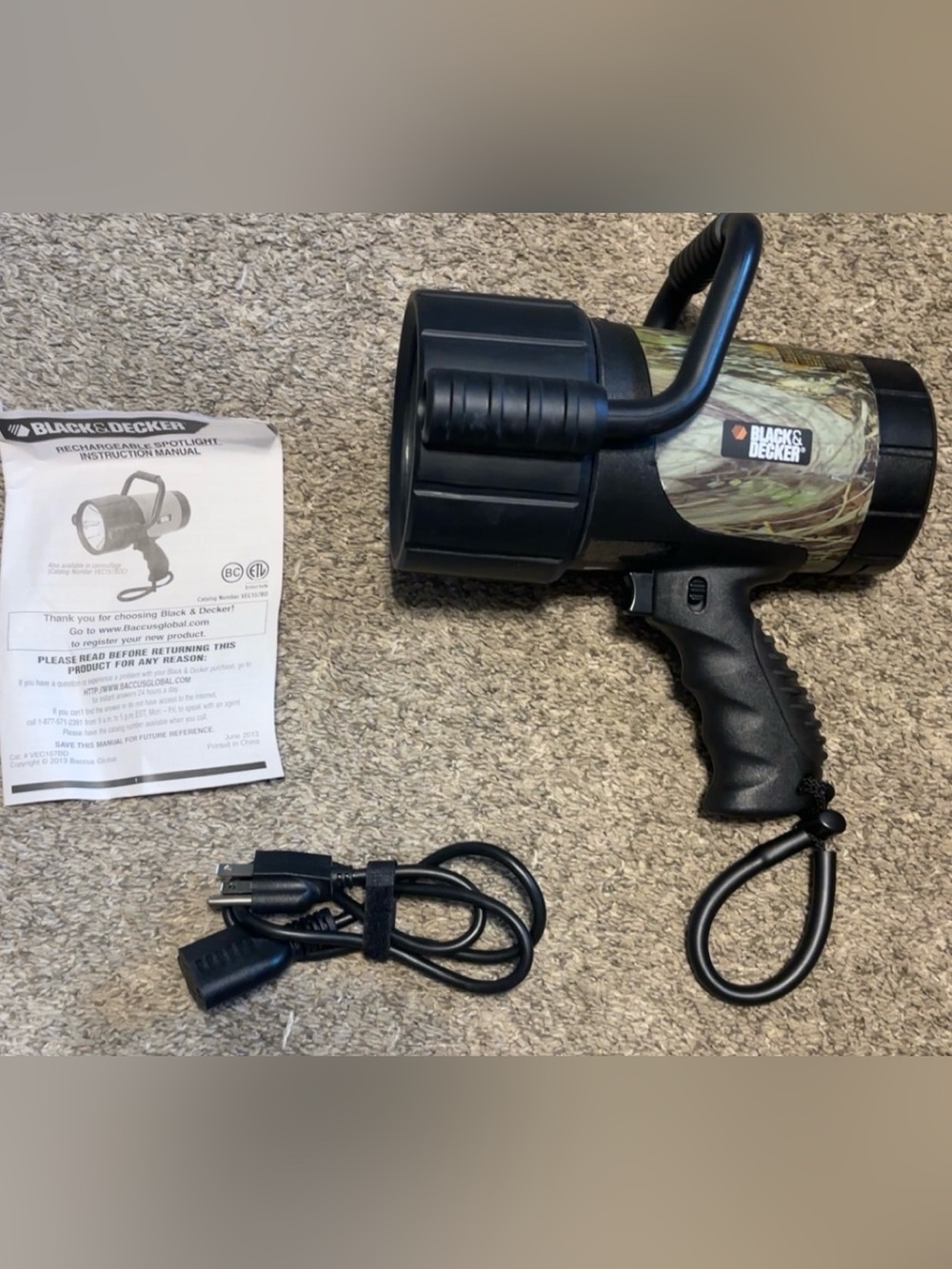 Black & Decker Camo Hunting Spotlight
